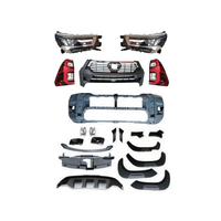 Pour TOYOTA HILUX REVO 2015, mise à niveau vers TOYOTA HILUX ROCCO 2021, nouveau style, vente chaude, effet incroyable, kit carrosserie