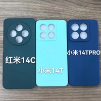 Pour Redmi A5 4G POCO C71 étui en Silicone liquide caoutchouc uni étui de protection en TPU couverture de téléphone pour Xiaomi Redmi Note 14 Pro Plus