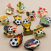 Clip para Gorra de Aleación de Zinc con Temática de Fútbol, Clip para Gorra de Béisbol y Golf, Recuerdo de Fútbol, Regalo, En Stock, Logotipo Personalizado