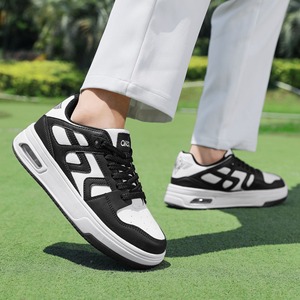Zapatos de golf nuevos para hombre y mujer, zapatillas deportivas de golf transpirables, impermeables y cómodas con tacos fijos y botones de atado rápido - Product Image 5