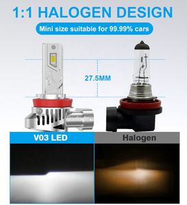 Lampadine LED IKAS di Alta Qualità, Dimensioni 1:1, Fari LED All-in-One V03 H4 H7 H11 9005 9006 70W 12000lm - Product Image 6