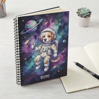 Vente en gros de fournitures scolaires Carnets imprimés à double ligne bon marché pour étudiants Cute School