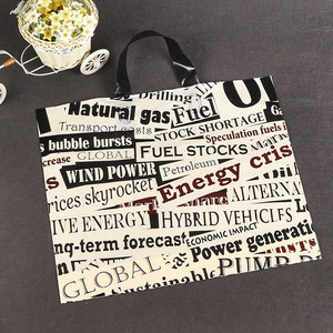 High capacity custom logo handle plastic bag shopping bag shop online bag