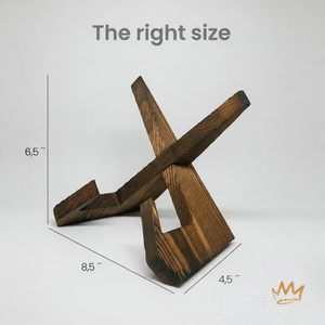 Wooden X-shaped Display Rack Solid Wood Creative <b>Stand</b> For <b>Records</b> Books Tableware Home Decor - Product Image 3