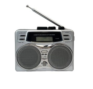 Factory Rechargeable Retro Boombox Cassette Player AM FM SW Radio <b>MP3</b> Converter BT <b>Speaker</b> with Flashlight Large Battery - Product Image 1