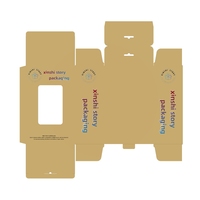 Boîte suspendue en carton écologique recyclable sur mesure avec fenêtre UV et pelliculage mat pour accessoires de téléphonie mobile, fabriquée à partir de matériaux recyclés