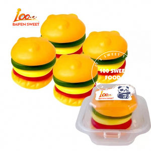 Fábrica chinesa atacado Gigante Cachorros-quentes e hambúrgueres Gummies <span class=keywords><strong>Candy</strong></span> Soft Chewy Gummy Sweet - Product Image 2