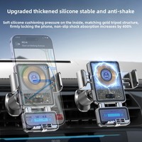 Chargeur de voiture sans fil sécurisé 66W avec support de téléphone fixe stable et contrôle tactile pour téléphones portables et voitures électriques