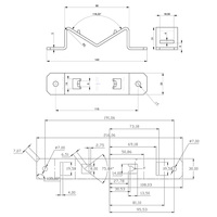 Supports de rail en acier inoxydable pour installation électrique, base de rail, accessoires de support de rail ouvert pour armoire électrique