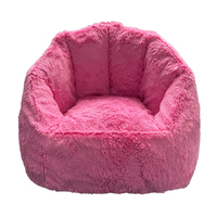 2022 nouveau design canapé en mousse rose super doux chaise de citrouille pour enfants chaise en mousse personnalisé en gros sac de canapé en mousse