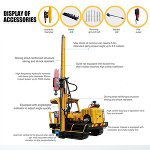 High Quality HXR5 Solar Piling Crawler With GPS Leveling Remote Control System Pile Driver ,solar Pile Driver - Product Image 4