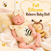 Poupée Bébé Reborn Fille en Silicone Corps Entier de 16 Pouces, Réaliste, Vente en Gros Usine, Personnalisation OEM