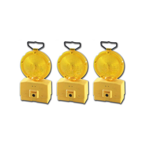 Feux de signalisation routière solaires à LED jaunes/rouges clignotants, lampes de barricade pour la sécurité routière, à utiliser avec un cône ou une barrière de circulation - Product Image 1