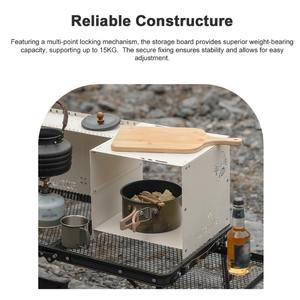 야외 요리 캠핑 피크닉 하이킹 백 접이식 캠핑 스토브 앞 유리 캠핑 버너 보관 선반 - Product Image 3