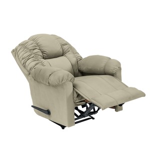 Chaise inclinable à bascule et rotative classique en velours de bonne qualité-Beige clair-NZ100 - Product Image 3
