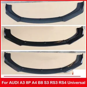 สปอยเลอร์กันชนหน้า StarNav สำหรับ A3 8P B8 S3 RS3 RS4 แบบยูนิเวอร์แซล ชุดแต่งลิ้นกันชนล่าง ป้องกันรอยขีดข่วน - Product Image 2