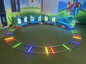 Manège de train de dessin animé pour enfants avec lumières LED pour centre commercial - Product Image 1