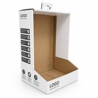 Boîte en carton ondulé à fentes en papier kraft avec logo personnalisé, emballage en gros, boîte cadeau, boîte d'expédition en carton recyclable, OEM