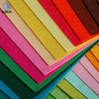 Rouleau de feutre en tissu polyester non tissé, doux, durable, couleurs assorties, pour projets d'artisanat DIY, couture, patchwork