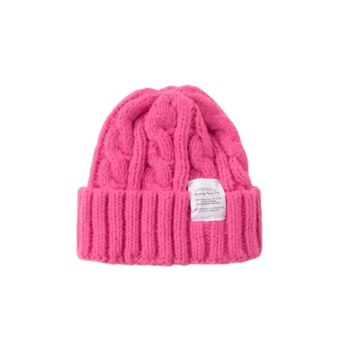 Productos de invierno de algodón suave sombreros de invierno logotipo personalizado bordado de punto gorro sombrero de alta calidad