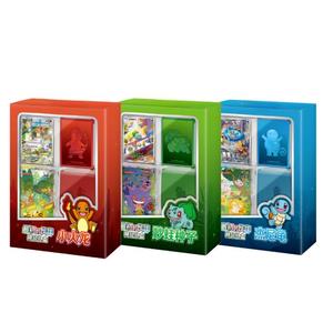 PQ 151 Scarlet & Violet TCG Caja de Regalo Original para Compañeros de Juego, Cartas de <span class=keywords><strong>Charmander</strong></span>, Squirtle y Bulbasaur, Juegos de Mesa Iniciales para Compañeros - Product Image 1