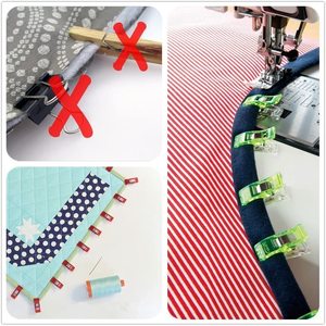 Çok amaçlı küçük plastik klipler renkli bez klipleri dikiş Patchwork el sanatları - Product Image 4