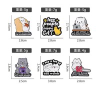 14 styles d'accessoires mignons en forme d'animaux (Corgi, chiens, canards, chats) pour fans, badges, bijoux en métal, broches en alliage, épingles d'anime