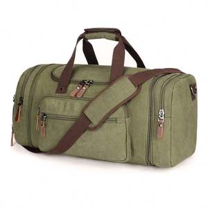 Producto de moda superior Estilo de cremallera Bolsa de deporte de lona unisex Bolsa de deporte de lona de gran capacidad de último estilo de alta calidad - Product Image 1