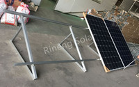 Kit de support de montage solaire photovoltaïque pour toit plat, trépied réglable en aluminium pour panneaux solaires - Vente en gros