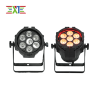 7pcs XJ RGBW 4in1 LED Par Can Light 7*10W-Éclairage de scène pour Bar/KTV/Banquet Hall Entertainment