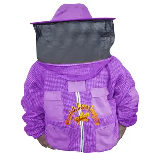 Chaqueta de equipo de apicultura transpirable, 3 capas de malla, apicultor completo ventilado, transpirable, personalizada