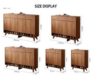 Mueble de Entrada en Oferta, Zapatero, Organizador Antipolvo, Moderno Zapatero de Madera con Puerta - Product Image 2