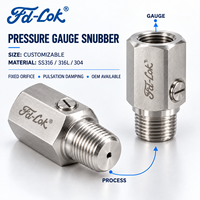 Swagelok Interchangeable SS316 Pressure Snubber 6000psig NPT BSPT Pelindung Gauge Tekanan, Penahan Puncak Tekanan, Instrumen Impuls, Saluran Gas OEM