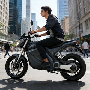 Motocicleta para Adultos de Alta Potencia de 5000W Directo de Fábrica |   Bicicleta Eléctrica Deportiva de 2 Ruedas - Product Image 2
