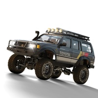 JXC 5826 Camioneta Todoterreno a Escala 1/12, 4Runner Land Cruiser LC80 con Licencia, Control Remoto Proporcional de 2.4G, Luces LED