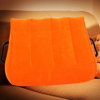 Oreiller en velours gonflable, positions canapé-lit, coussin triangulaire, coussin de canapé