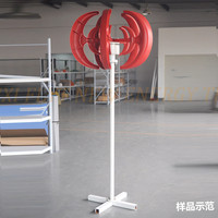 Nouvelle conception, éolienne à axe vertical rouge 1000W 12V 24V, générateur d'énergie éolienne 1kw 2kw 3kw 5kw à vendre