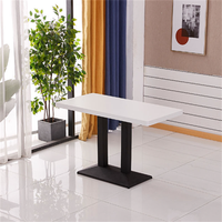 Tables et chaises de salle à manger de restaurant modernes en fer et en bois, ensembles de canapés de banquette, meubles commerciaux durables
