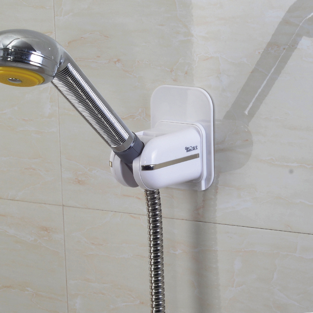 Bathroom 3M Adhesive Showerhead Adapter Adjustable Handheld Shower Head Holder Bracket