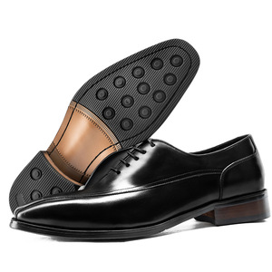 Dernières Chaussures Habillées Formelles Élégantes pour Hommes, Style Brogue Coréen Tendance, en Cuir Véritable, Imperméables pour l'Automne - Product Image 3