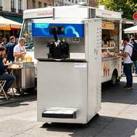 Máquina de Helados Suaves de Acero Inoxidable SS304 Z20V, de Grado Comercial, con Sistema de Enfriamiento Dual y Bajo Mantenimiento