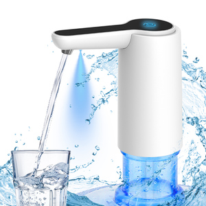 Pompa Elettrica USB Portatile per Erogazione Acqua con Stile a Gru, Un Solo Pulsante e LED Blu per Test di Qualità dell'Acqua in Bottiglia - Product Image 1