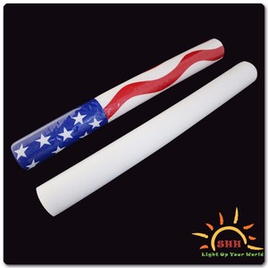 Bandiera americana ha portato bastoncini in schiuma a bacchetta morbida per eventi July 4th, Memorial Day, spirito di squadra - Product Image 3
