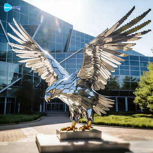 Scultura d'<span class=keywords><strong>Aquila</strong></span> in Acciaio Inox Saldato ed Elettroplaccato, <span class=keywords><strong>Forma</strong></span> Personalizzata, Arte da Esterno, Oggetto da Collezione - Product Image 1
