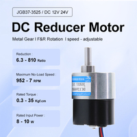 Motor gigi DC tanpa sikat 12V/24V, torsi tinggi dengan Construction-JGB37-3525 Magnet permanen kebisingan rendah