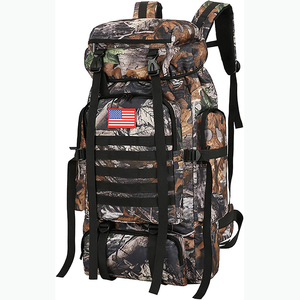 Free Sample <b>55L</b> 65L 75L Nylon Backpacking Pack Heavy Duty Waterproof Hiking <b>Backpack</b> for Backpacking Mountaineering Camping - Product Image 4