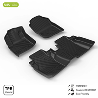 Tapis de voiture universel 3D en TPE, imperméable, toutes saisons, 3 pièces, sur mesure, OEM, tapis de sol auto, tapis intérieur écologique