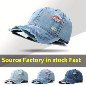 หมวกเบสบอลเดนิมย้อนยุคสไตล์ศิลปะแบบทำสีพิเศษสำหรับผู้ชายและผู้หญิง ฤดูใบไม้ผลิ ฤดูใบไม้ร่วง หมวกกันแดดกลางแจ้ง หมวกกอล์ฟแบบทำสีซีด - Product Image 4