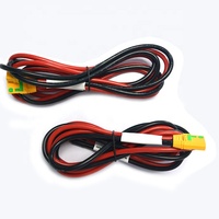 Connecteur adaptateur double extrémité en cuivre étamé 10AWG fabriqué en usine, 150 mm, 220 V, isolé en nylon/PVC, pour batterie automobile/moto