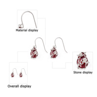 Boucles d'oreilles pendantes en argent sterling 925 de haute qualité pour femmes, design exquis avec zircon cubique, idéal comme cadeau